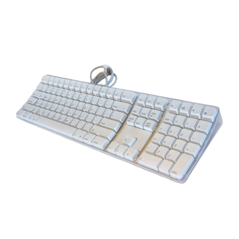 Apple Pro Keyboard A1048 Wired USB White Clear Case with Numeric Keypad VTG 2003